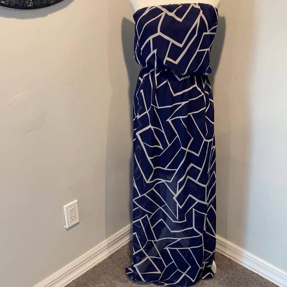 BLUE MAXI DRESS